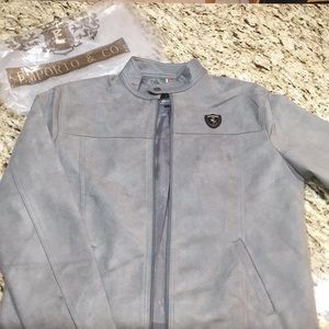 Authentic Emporio & Co Grey Suede Coat